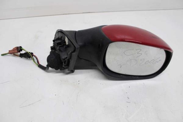 RETROVISEUR DROIT ELECTRIQUE CITROEN C3 2002-2009 RABATABLE ( 9PIN) - Vue 2